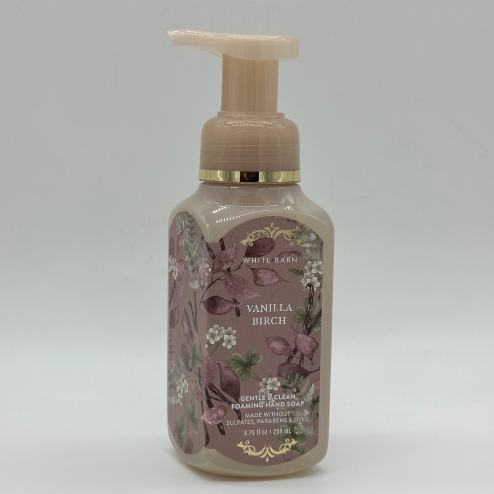 White Barn Vanilla Birch Foaming Hand Soap 8.75oz BBW Discontinued Rare HTF NOS